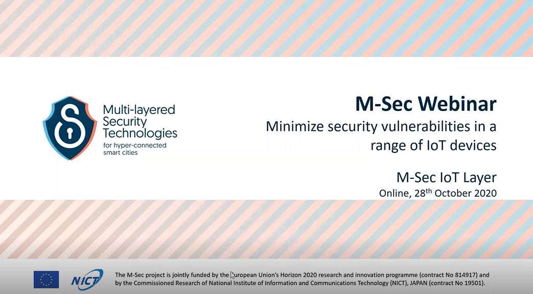 All about the M-Sec Webinar on how to minimize security vulnerabilities in a range of IoT devices
