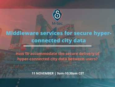 Want to know more about how to accommodate the secure delivery of hyper-connected city data between users?