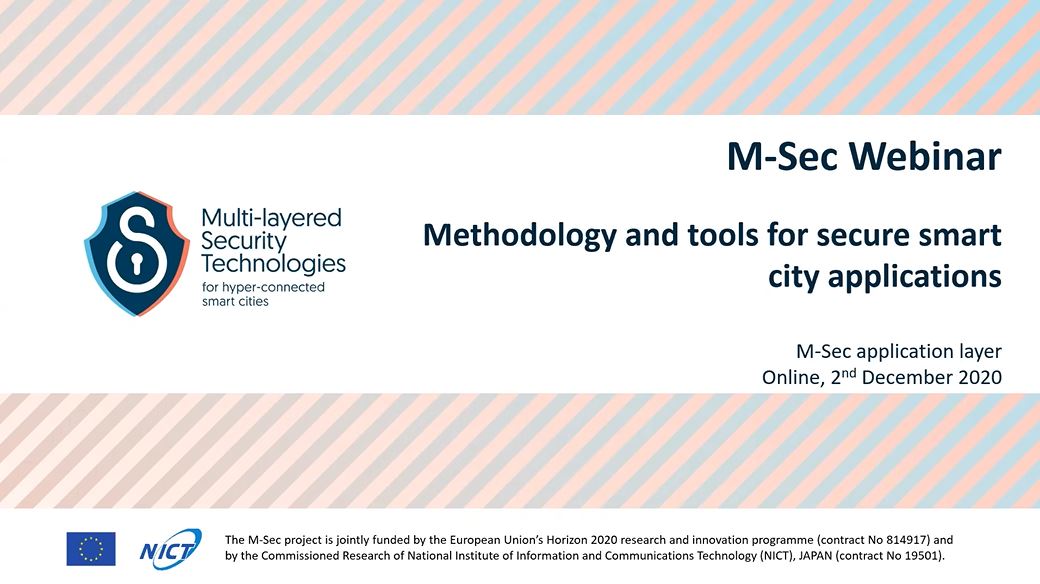 All about the methodology and tools for secure smart city applications Webinar