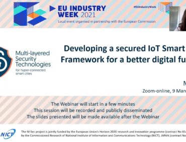 Shaping Europe’s digital future through a secured smart city framework – recapping M-Sec’s local EU Industry Week 2021 online event